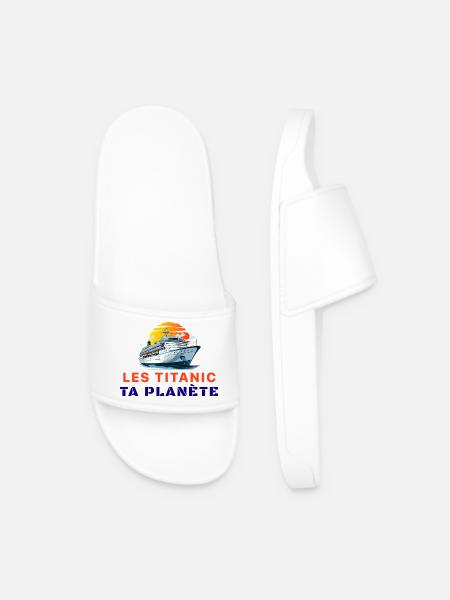 Les_titanic_ta_plante - Claquettes Homme - blanc