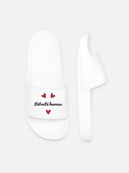 RETRAITE. VIVE LA RETRAITE. JOYEUSE RETRAITE - Claquettes Homme - blanc