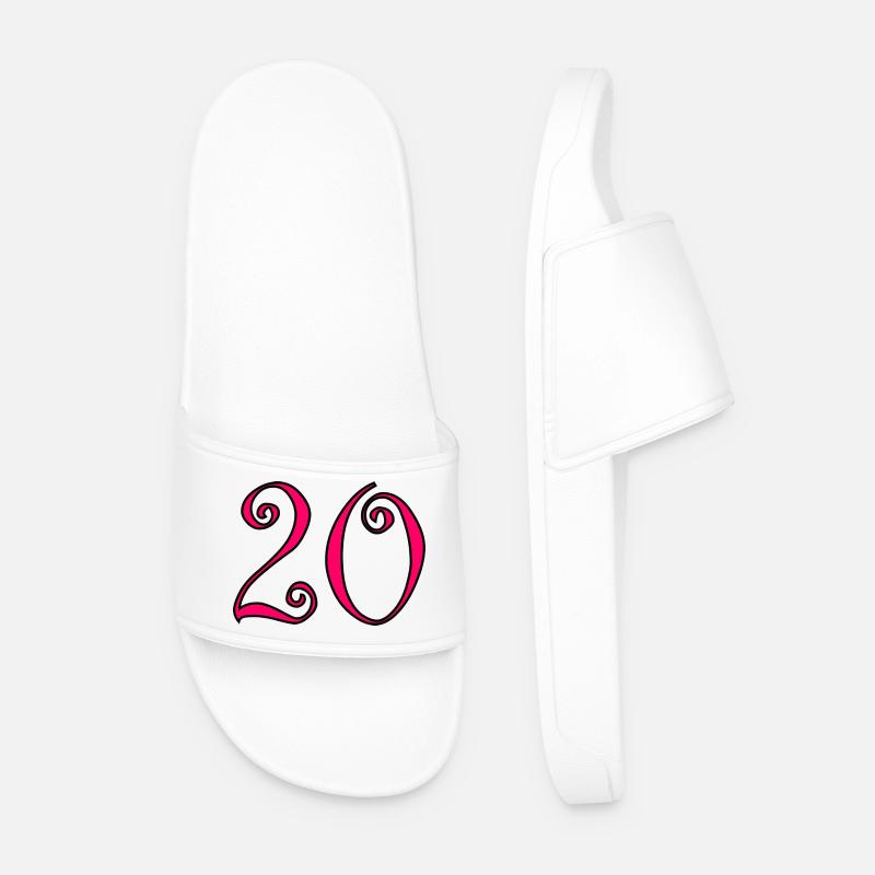 Farbe2-460_text234-2-50-5-4-8-6-8-7-3-0-6-3-3 - Männer Badelatschen - Weiß