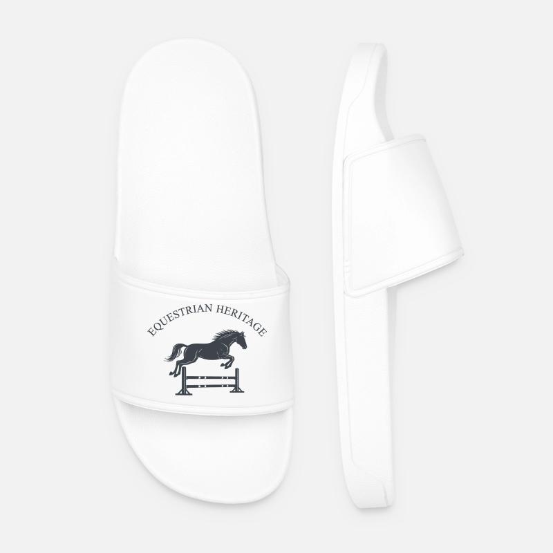 Equestrian Heritage Jump - Badesandaler til mænd - hvid