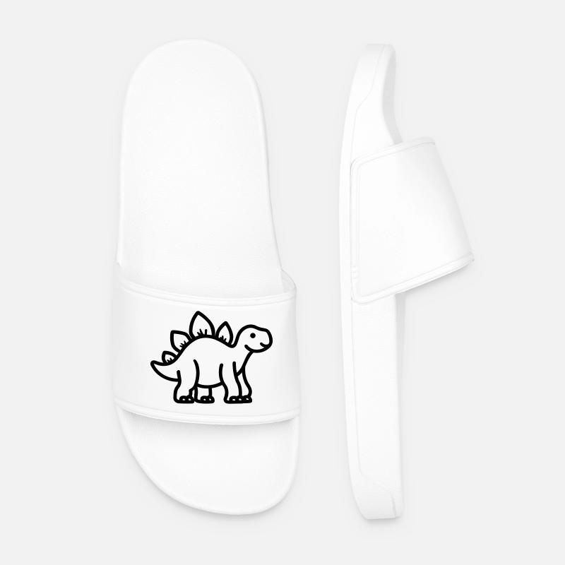 Stegosaurus - Männer Badelatschen - Weiß