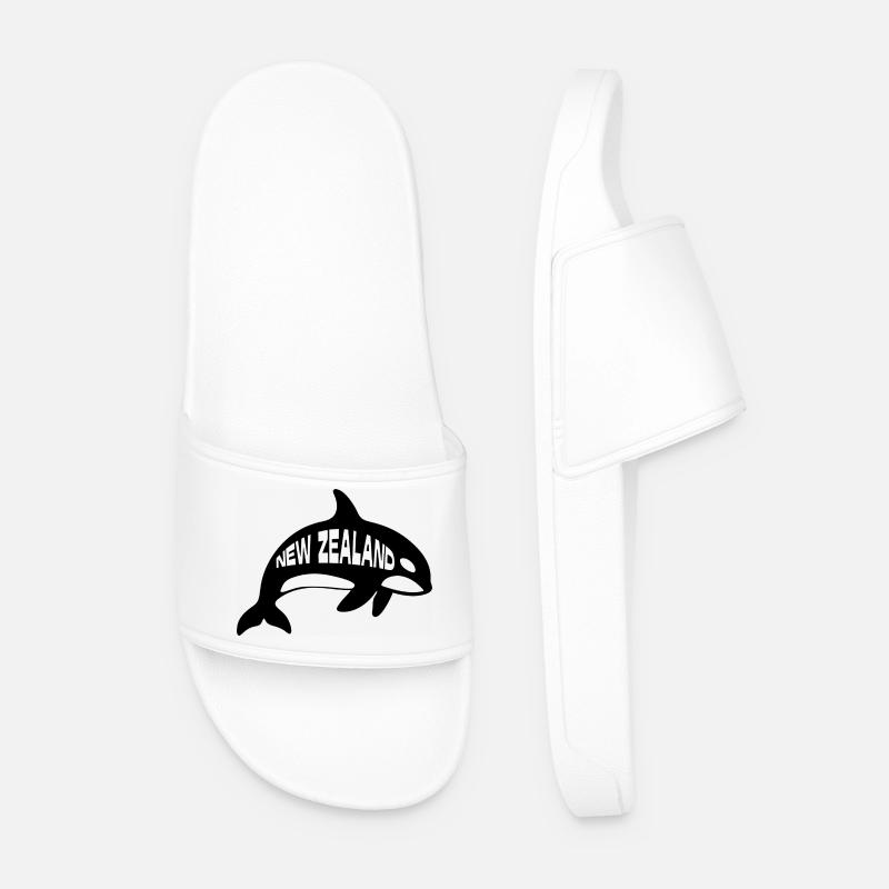Neuseeländischer Schwertwal - Männer Badelatschen - Weiß