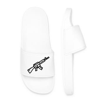 Fusil - Claquettes Homme - blanc - Devant