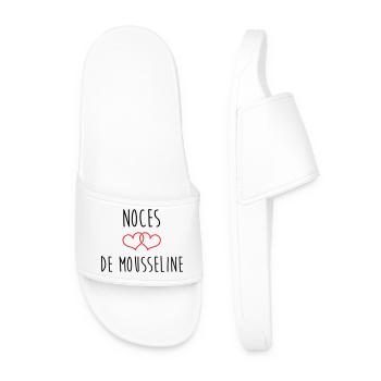 Noces de mousseline 36 ans de mariage - Claquettes Homme - blanc - Devant