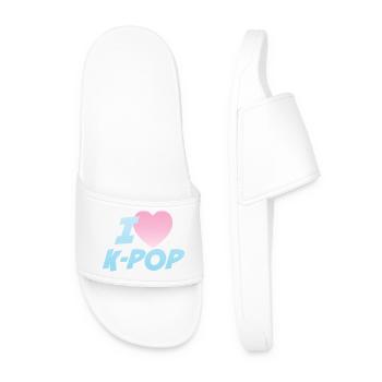 Ich liebe K-Pop - Männer Badelatschen - Weiß - Vorne