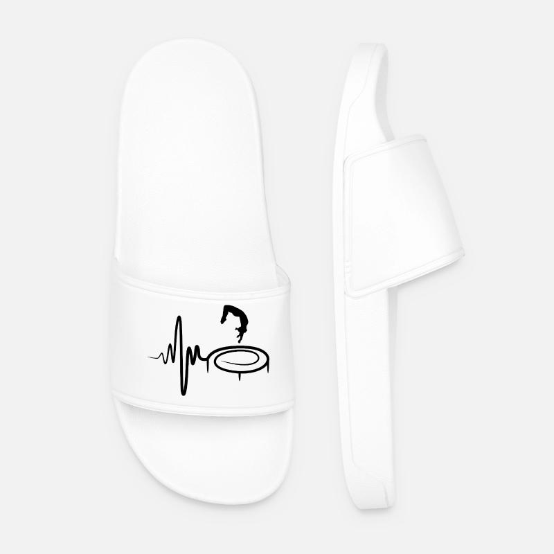 Trampolinspringen Kind - Männer Badelatschen - Weiß