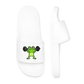 Green Gym Frog Lifter - Men’s Pool Sliders - white - Front
