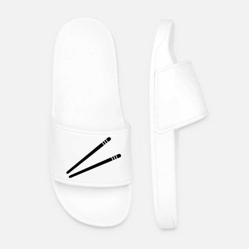 Essstäbchen - Männer Badelatschen - Weiß