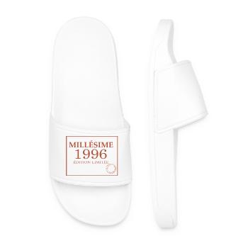 Millésime 1996 30 ans Anniversaire Vintage Cadeau. - Claquettes Homme - blanc - Devant