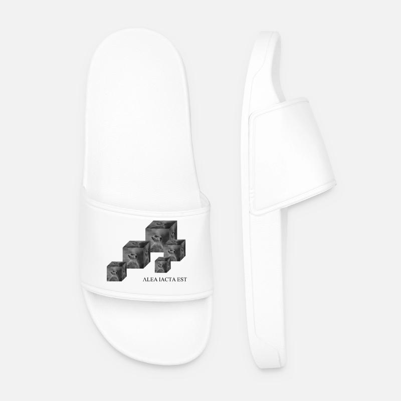 Cubes - Men’s Pool Sliders - white