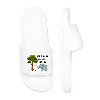 Don-t_honk - Men’s Pool Sliders - white - Front