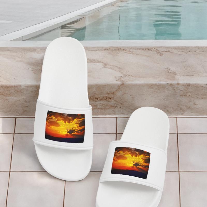 Sunset Fire Rays Men’s Pool Sliders