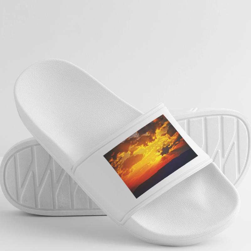 Sunset Fire Rays Men’s Pool Sliders