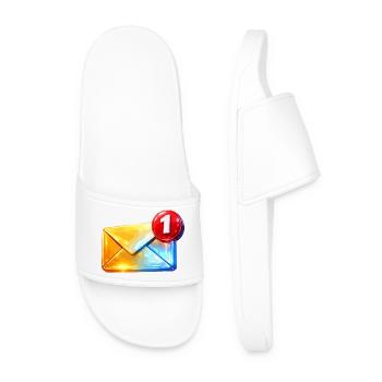 First Badge Email - Men’s Pool Sliders - white - Front