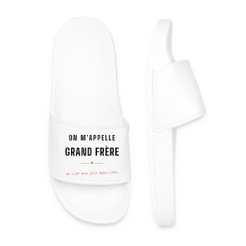 Grand Frère : Mon Plus Beau Titre - Claquettes Homme - blanc - Devant