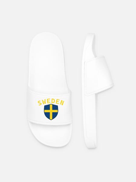 Schweden, Schweden, Schweden, Schweden - Männer Badelatschen - Weiß
