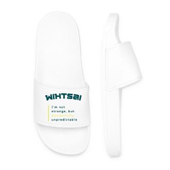WIHTSAI | Wonderfully unpredictable - Men’s Pool Sliders - white - Front
