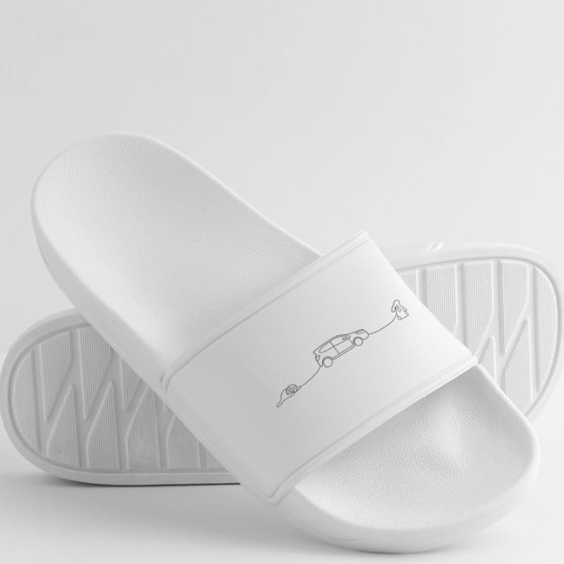 Rabbit pulls car Men’s Pool Sliders