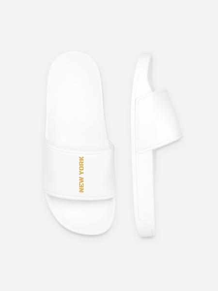 New York - Men’s Pool Sliders - white