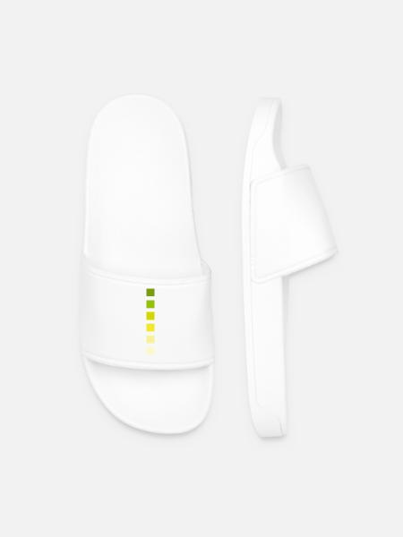 Couleurs des rayures - Claquettes Homme - blanc