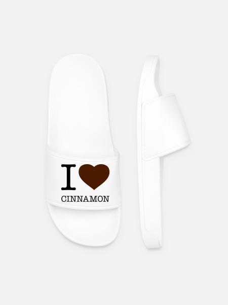 I LOVE CINNAMON Zimt - Men’s Pool Sliders - white