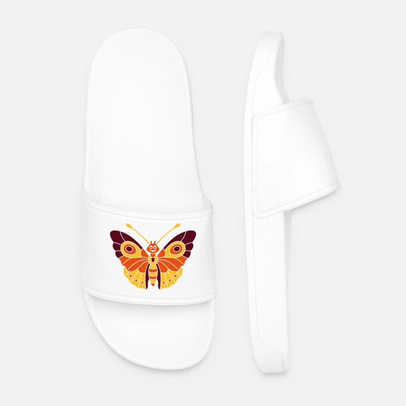 Schmetterling (d) - Männer Badelatschen - Weiß