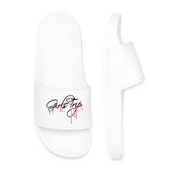 spray drops graffiti girls trip holiday fun rei - Men’s Pool Sliders - white - Front