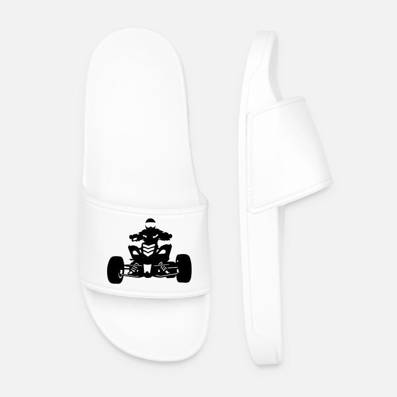 Quad - Men’s Pool Sliders - white