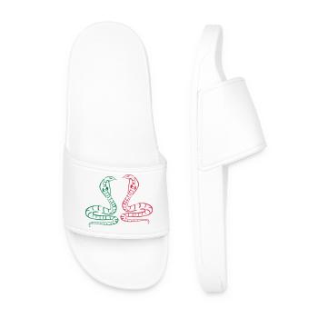 snake - Men’s Pool Sliders - white - Front