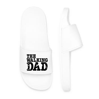 the walking dad - Männer Badelatschen - Weiß - Vorne