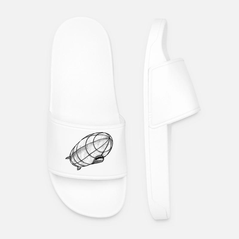 Zeppelin drawing perspective - Men’s Pool Sliders - white