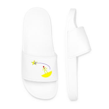 stellar shooting - Men’s Pool Sliders - white - Front