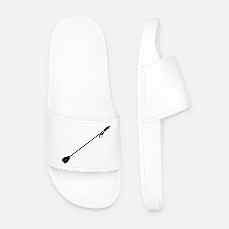 Viking arrow - Men’s Pool Sliders - white