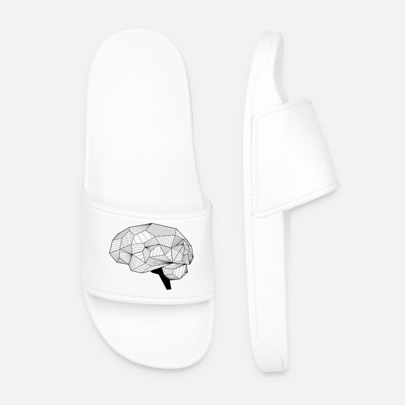 Brain - Men’s Pool Sliders - white