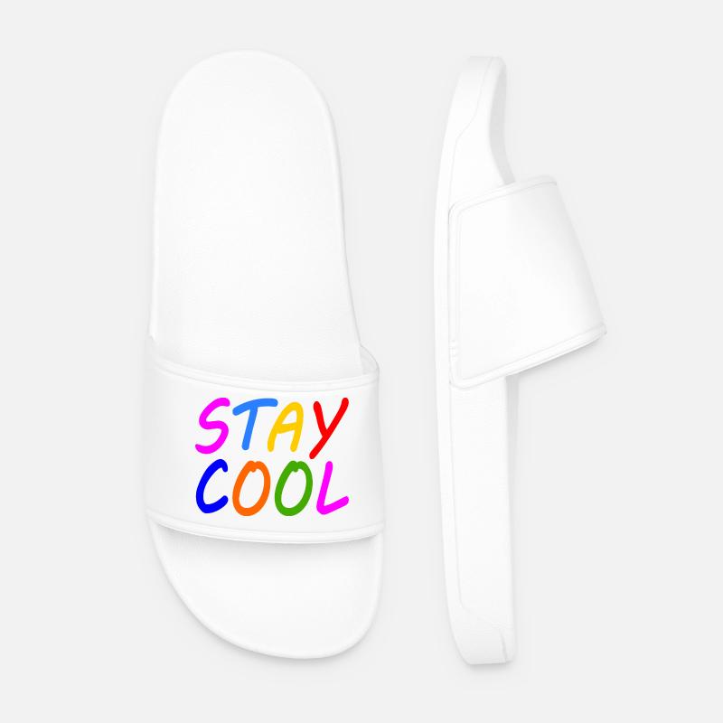 Stay cool - Men’s Pool Sliders - white