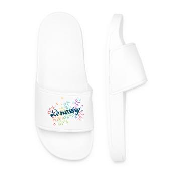Dreaming - Men’s Pool Sliders - white - Front