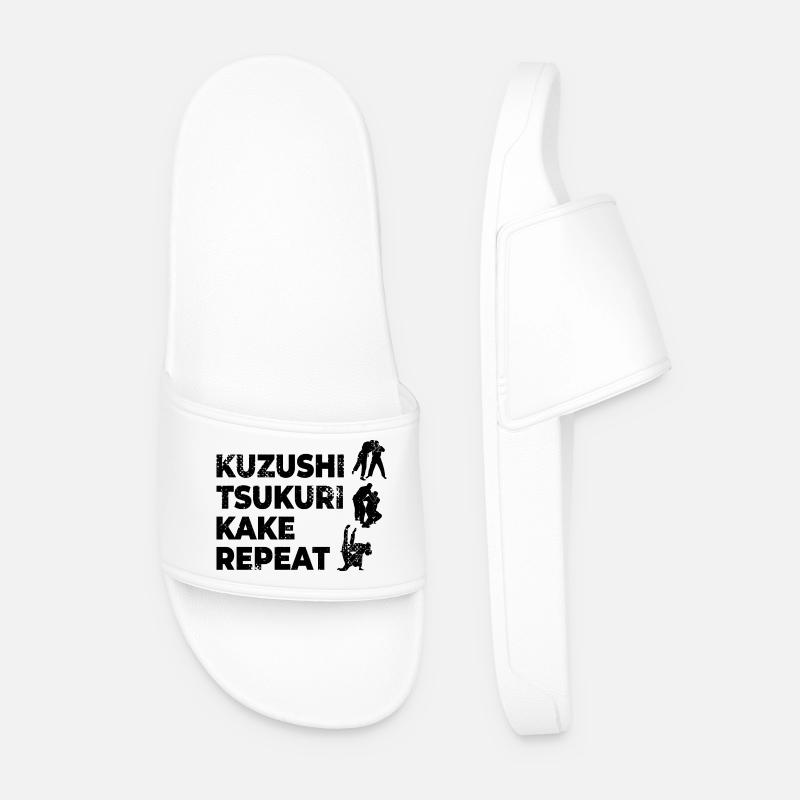 Judo Spruch - Männer Badelatschen - Weiß