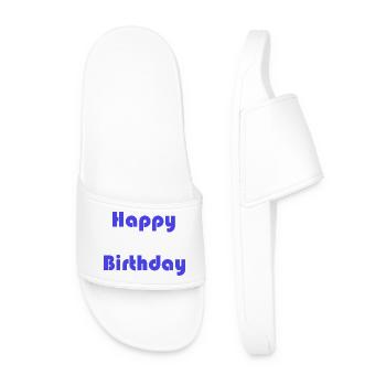 ALLES GUTE ZUM GEBURTSTAG. ALLES GUTE ZUM GEBURTSTAG. JAHRESTAG. - Männer Badelatschen - Weiß - Vorne