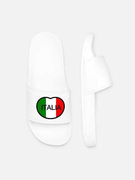 I love Italy - Men’s Pool Sliders - white