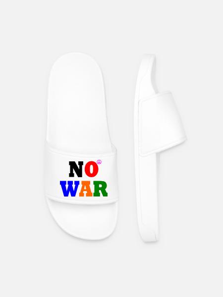 No war - Männer Badelatschen - Weiß