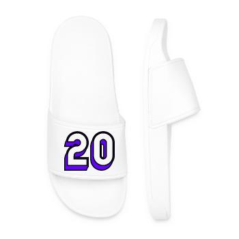 20. 20 YEARS. 20th ANNIVERSARY. 20TH ANNIVERSARY. - Men’s Pool Sliders - white - Front