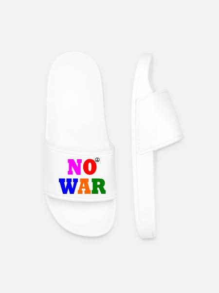 No war - Men’s Pool Sliders - white