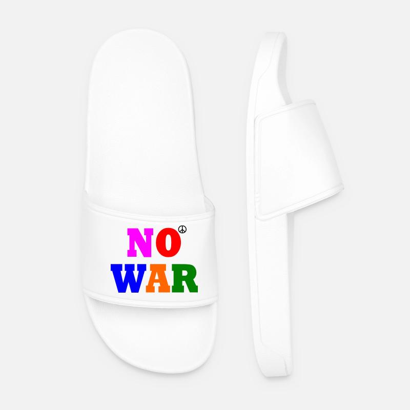 No war - Men’s Pool Sliders - white