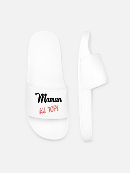 BONNE FÊTE MAMAN. MAMAN. FÊTE DES MÈRES - Claquettes Homme - blanc