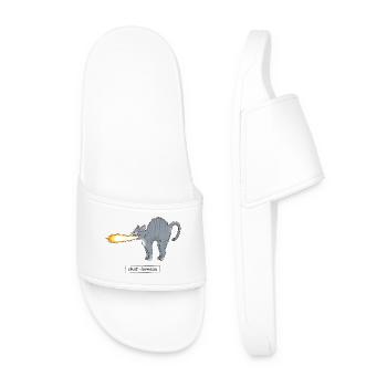 Lume-Cat - Men’s Pool Sliders - white - Front