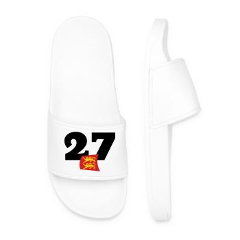 Normandie - Eure - 27 - Claquettes Homme - blanc - Devant
