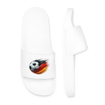 Viva German Football, Flag of Germany - Men’s Pool Sliders - white - Front