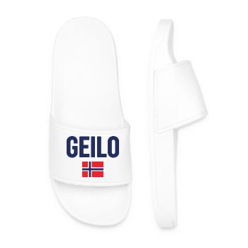 Gelo Norwegian Flag Design  - Men’s Pool Sliders - white - Front