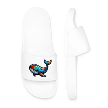 Whale - Men’s Pool Sliders - white - Front