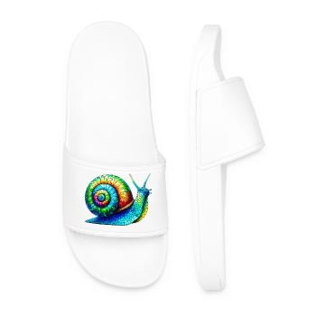 Snail - Men’s Pool Sliders - white - Front
